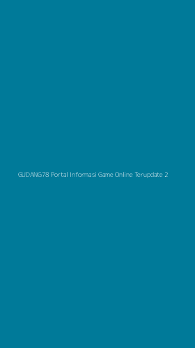 Tampilan Antarmuka Aplikasi Gudang78 Portal Informasi Game Online Terupdate - 2