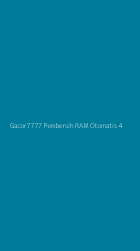 Tampilan Antarmuka Aplikasi Gacor7777 Pembersih Ram Otomatis - 4