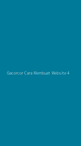 Tampilan Antarmuka Aplikasi Gacorcor Cara Membuat Website - 4
