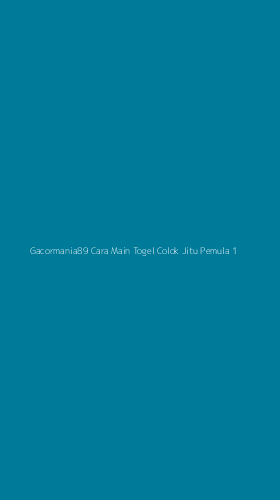 Tampilan Antarmuka Aplikasi Gacormania89 Cara Main Togel Colok Jitu Pemula - 1