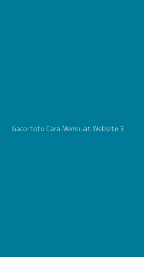Tampilan Antarmuka Aplikasi Gacortoto Cara Membuat Website - 3