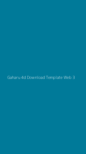 Tampilan Antarmuka Aplikasi Gaharu 4d Download Template Web - 3