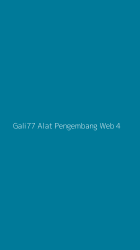 Tampilan Antarmuka Aplikasi Gali77 Alat Pengembang Web - 4
