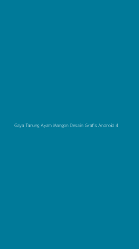 Tampilan Antarmuka Aplikasi Gaya Tarung Ayam Mangon Desain Grafis Android - 4