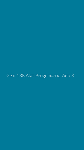 Tampilan Antarmuka Aplikasi Gem 138 Alat Pengembang Web - 3