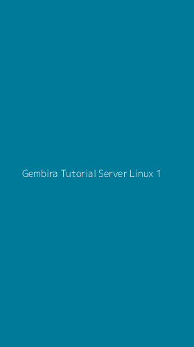 Tampilan Antarmuka Aplikasi Gembira Tutorial Server Linux - 1
