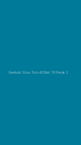 Tampilan Antarmuka Aplikasi Genhoki Situs Toto 4d Bet 10 Perak - 2