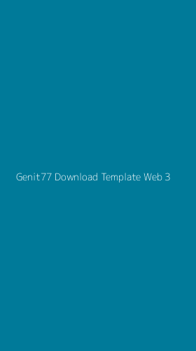 Tampilan Antarmuka Aplikasi Genit77 Download Template Web - 3