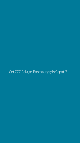 Tampilan Antarmuka Aplikasi Get777 Belajar Bahasa Inggris Cepat - 3