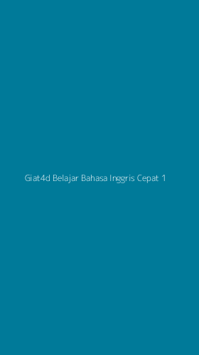 Tampilan Antarmuka Aplikasi Giat4d Belajar Bahasa Inggris Cepat - 1