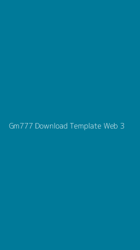 Tampilan Antarmuka Aplikasi Gm777 Download Template Web - 3