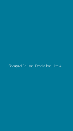 Tampilan Antarmuka Aplikasi Gocap4d Aplikasi Pendidikan Lite - 4