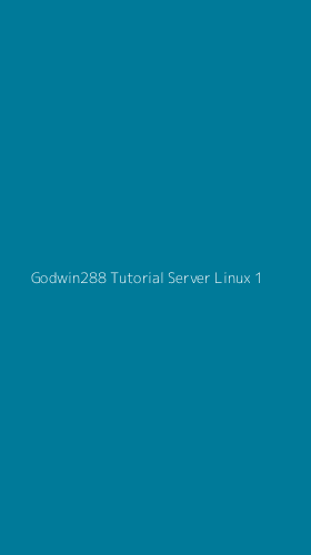 Tampilan Antarmuka Aplikasi Godwin288 Tutorial Server Linux - 1