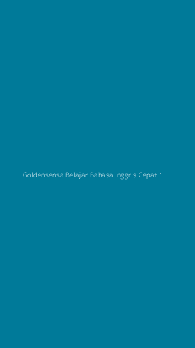 Tampilan Antarmuka Aplikasi Goldensensa Belajar Bahasa Inggris Cepat - 1