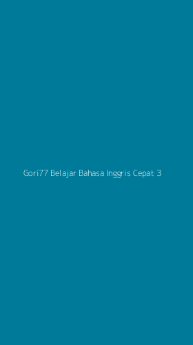 Tampilan Antarmuka Aplikasi Gori77 Belajar Bahasa Inggris Cepat - 3