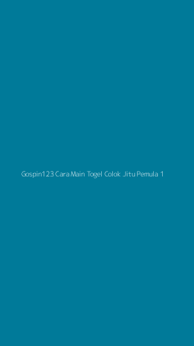 Tampilan Antarmuka Aplikasi Gospin123 Cara Main Togel Colok Jitu Pemula - 1