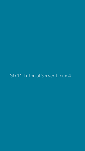 Tampilan Antarmuka Aplikasi Gtr11 Tutorial Server Linux - 4