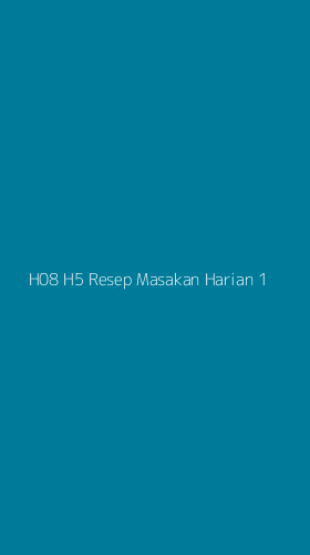 Tampilan Antarmuka Aplikasi H08 H5 Resep Masakan Harian - 1