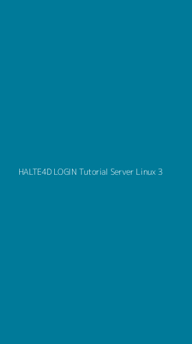Tampilan Antarmuka Aplikasi Halte4d Login Tutorial Server Linux - 3