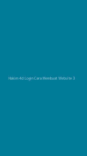 Tampilan Antarmuka Aplikasi Hakim 4d Login Cara Membuat Website - 3