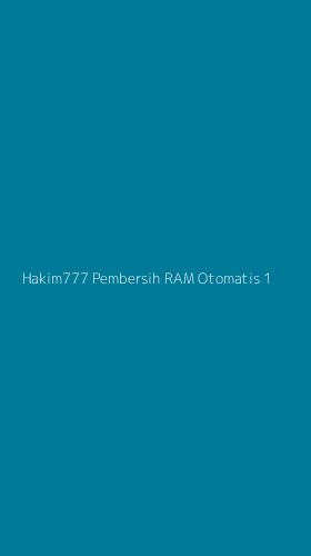 Tampilan Antarmuka Aplikasi Hakim777 Pembersih Ram Otomatis - 1