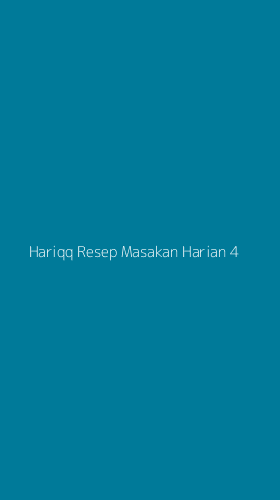 Tampilan Antarmuka Aplikasi Hariqq Resep Masakan Harian - 4