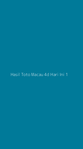 Tampilan Antarmuka Aplikasi Hasil Toto Macau 4d Hari Ini - 1
