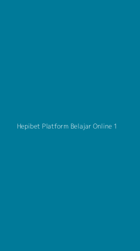 Tampilan Antarmuka Aplikasi Hepibet Platform Belajar Online - 1