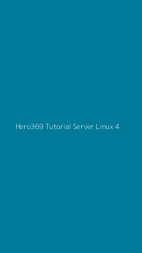 Tampilan Antarmuka Aplikasi Hero369 Tutorial Server Linux - 4