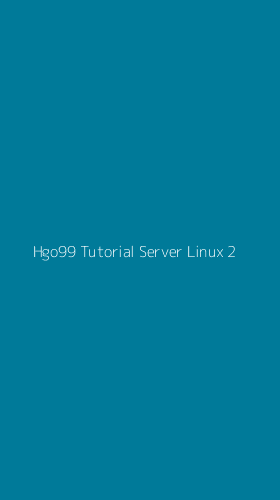 Tampilan Antarmuka Aplikasi Hgo99 Tutorial Server Linux - 2
