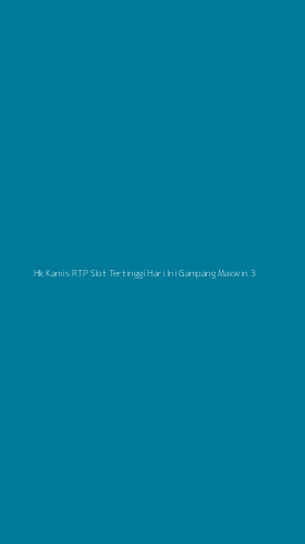 Tampilan Antarmuka Aplikasi Hk Kamis Rtp Slot Tertinggi Hari Ini Gampang Maxwin - 3