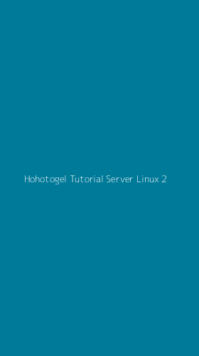Tampilan Antarmuka Aplikasi Hohotogel Tutorial Server Linux - 2