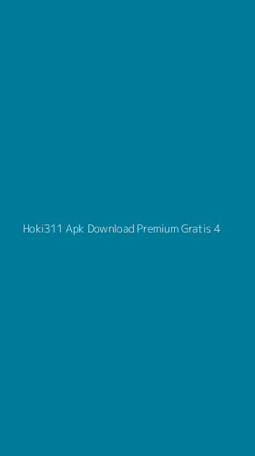 Tampilan Antarmuka Aplikasi Hoki311 Apk Download Premium Gratis - 4
