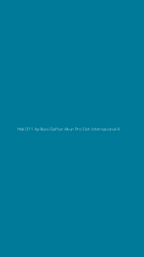 Tampilan Antarmuka Aplikasi Hoki311 Aplikasi Daftar Akun Pro Slot Internasional - 4