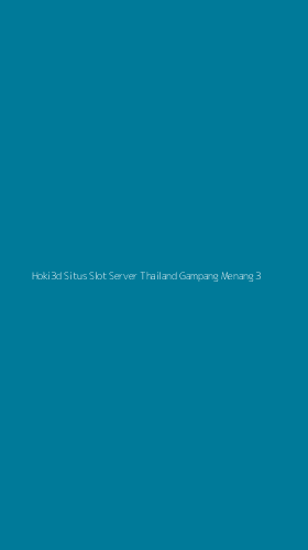 Tampilan Antarmuka Aplikasi Hoki3d Situs Slot Server Thailand Gampang Menang - 3