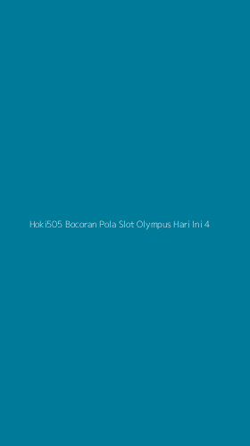 Tampilan Antarmuka Aplikasi Hoki505 Bocoran Pola Slot Olympus Hari Ini - 4