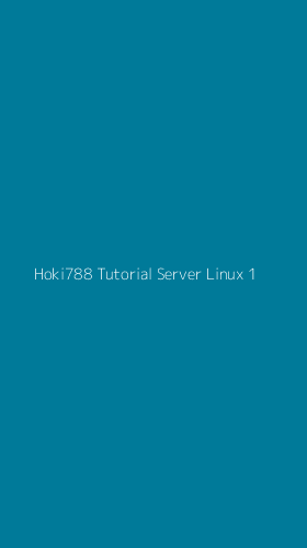 Tampilan Antarmuka Aplikasi Hoki788 Tutorial Server Linux - 1