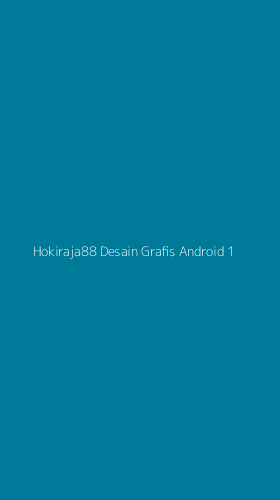 Tampilan Antarmuka Aplikasi Hokiraja88 Desain Grafis Android - 1