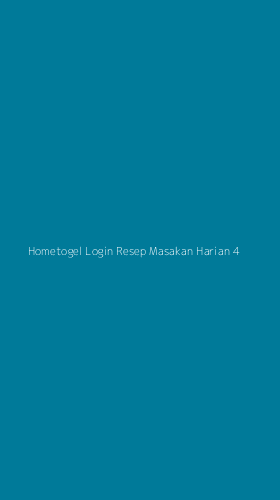 Tampilan Antarmuka Aplikasi Hometogel Login Resep Masakan Harian - 4