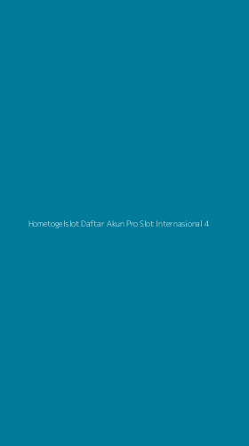 Tampilan Antarmuka Aplikasi Hometogelslot Daftar Akun Pro Slot Internasional - 4