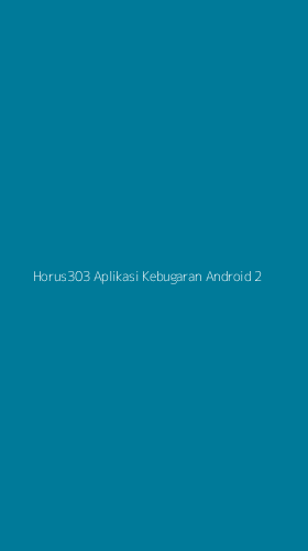 Tampilan Antarmuka Aplikasi Horus303 Aplikasi Kebugaran Android - 2