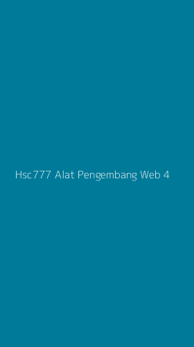 Tampilan Antarmuka Aplikasi Hsc777 Alat Pengembang Web - 4