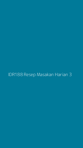 Tampilan Antarmuka Aplikasi Idr188 Resep Masakan Harian - 3