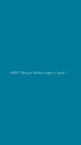 Tampilan Antarmuka Aplikasi Inibet Belajar Bahasa Inggris Cepat - 1