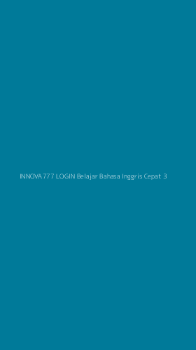 Tampilan Antarmuka Aplikasi Innova777 Login Belajar Bahasa Inggris Cepat - 3