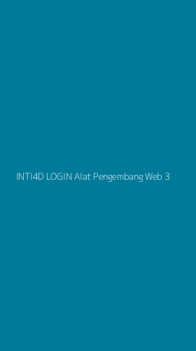 Tampilan Antarmuka Aplikasi Inti4d Login Alat Pengembang Web - 3
