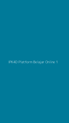 Tampilan Antarmuka Aplikasi Ipk4d Platform Belajar Online - 1
