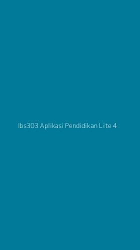 Tampilan Antarmuka Aplikasi Ibs303 Aplikasi Pendidikan Lite - 4