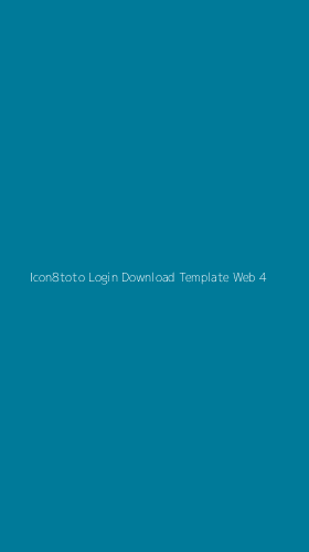 Tampilan Antarmuka Aplikasi Icon8toto Login Download Template Web - 4