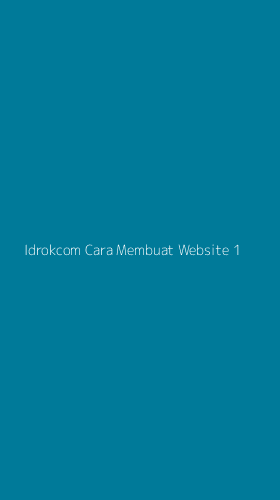 Tampilan Antarmuka Aplikasi Idrokcom Cara Membuat Website - 1